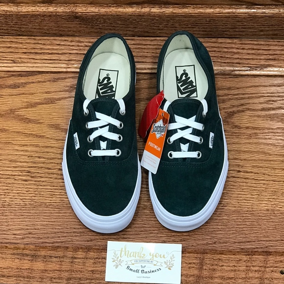 Vans Authentic Pig Suede Darkest Spruc Shoes - Picture 4 of 8